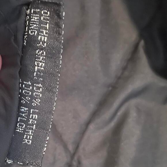 Black fringe vintage route 66 leather jacket - Picture 7 of 7